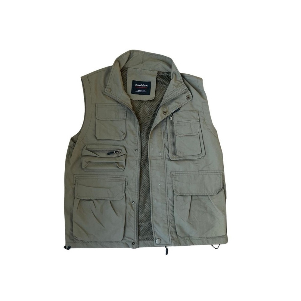 Olive Outdoor Utility Vest Fishing Adventure